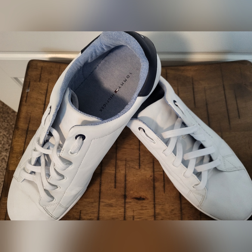 Tommy Hilfiger White Sneakers Size 12